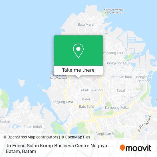 Jo Friend Salon Komp.Business Centre Nagoya Batam map