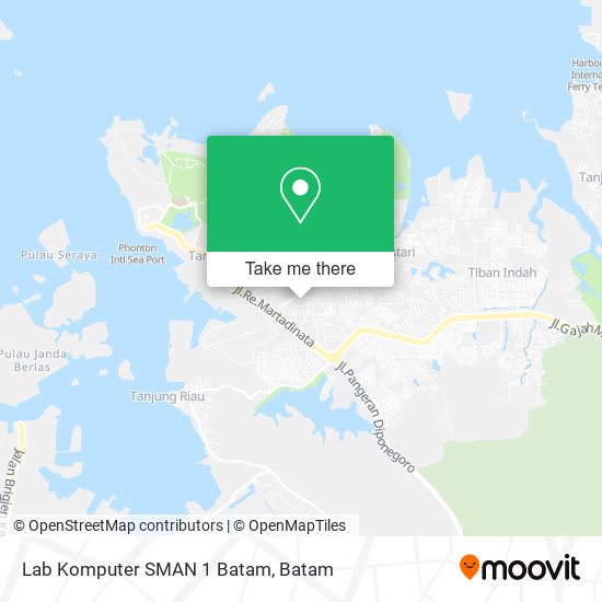 Lab Komputer SMAN 1 Batam map