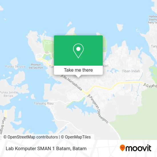 Lab Komputer SMAN 1 Batam map