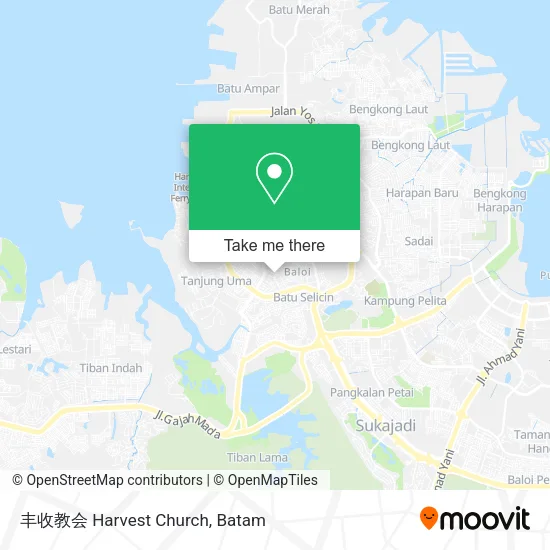 丰收教会 Harvest Church map