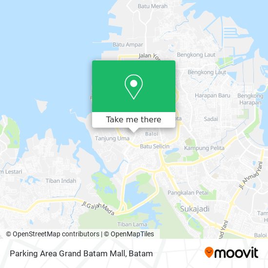 Parking Area Grand Batam Mall map