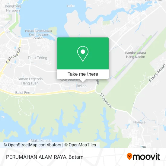 PERUMAHAN ALAM RAYA map