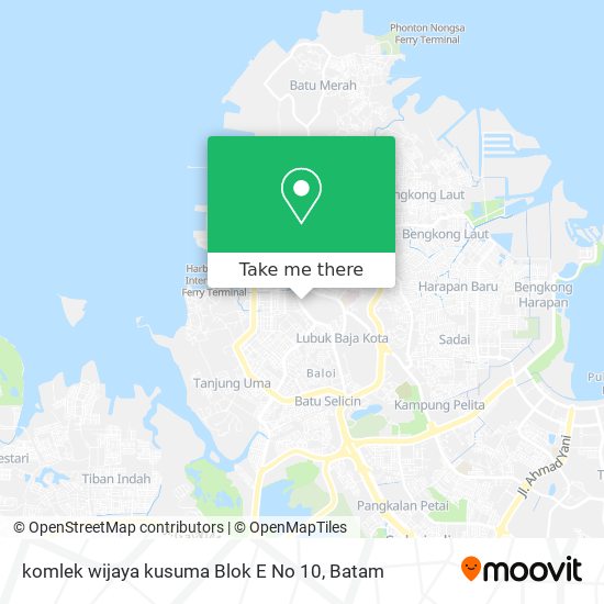 komlek wijaya kusuma Blok E No 10 map