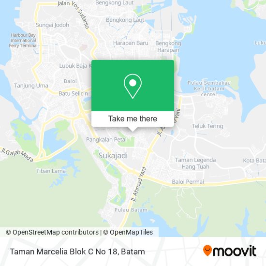 Taman Marcelia Blok C No 18 map