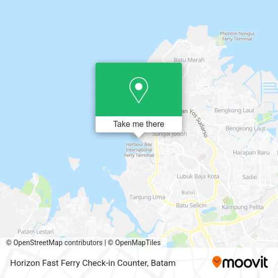 Horizon Fast Ferry Check-in Counter map