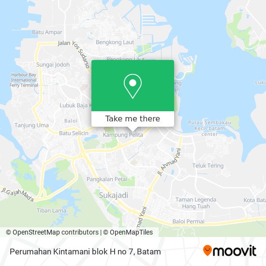Perumahan Kintamani blok H no 7 map
