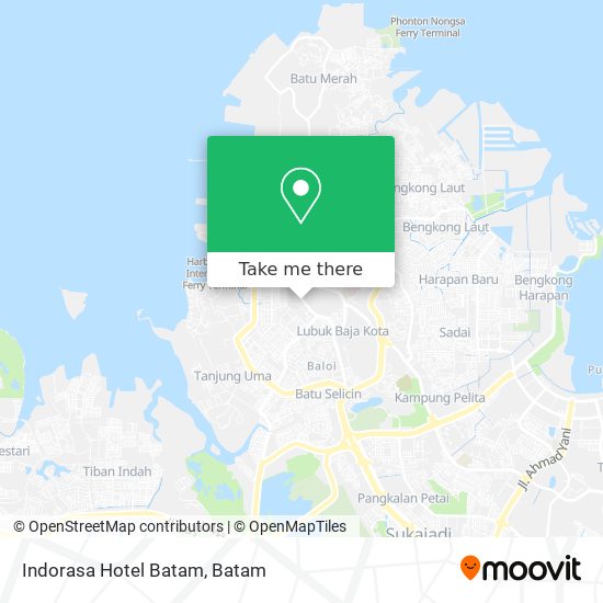 Indorasa Hotel Batam map