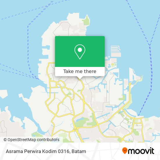 Asrama Perwira Kodim 0316 map