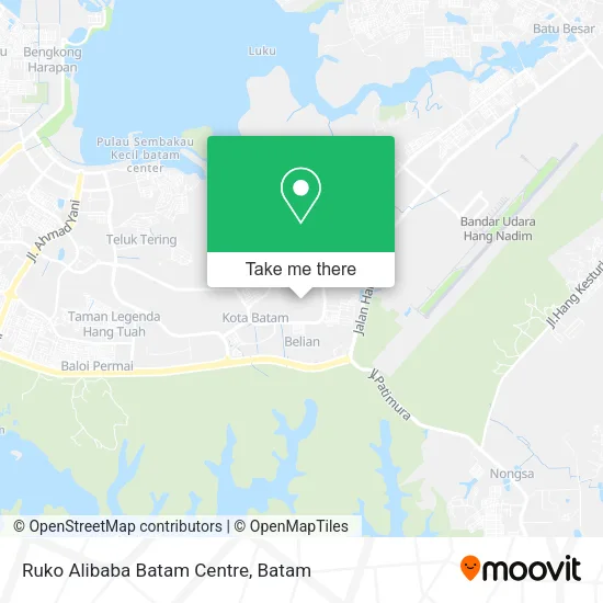 Ruko Alibaba Batam Centre map