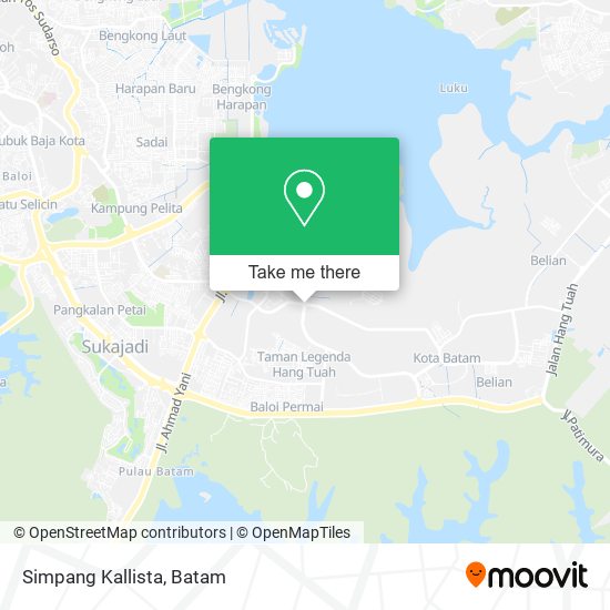 Simpang Kallista map