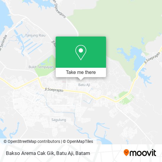 Bakso Arema Cak Gik, Batu Aji map