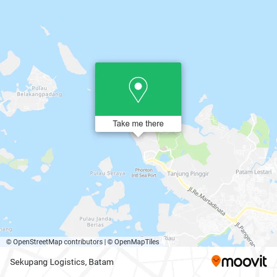 Sekupang Logistics map