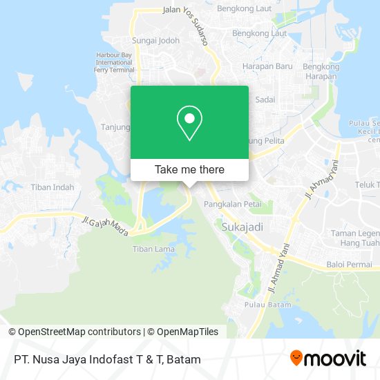 PT. Nusa Jaya Indofast T & T map