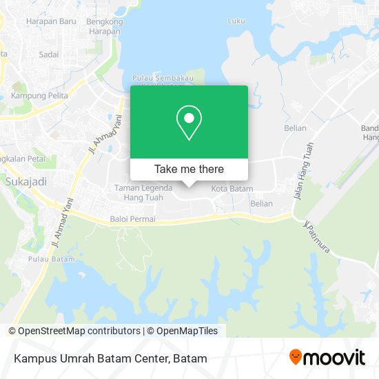 Kampus Umrah Batam Center map