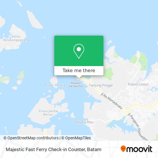 Majestic Fast Ferry Check-in Counter map