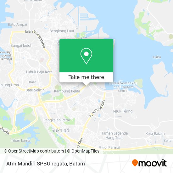 Atm Mandiri SPBU regata map
