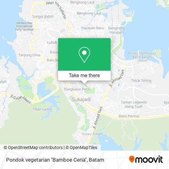 Pondok vegetarian "Bamboe Ceria" map
