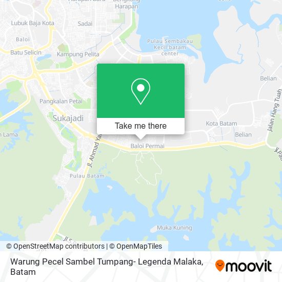Warung Pecel Sambel Tumpang- Legenda Malaka map