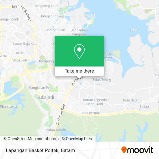 Lapangan Basket Poltek map