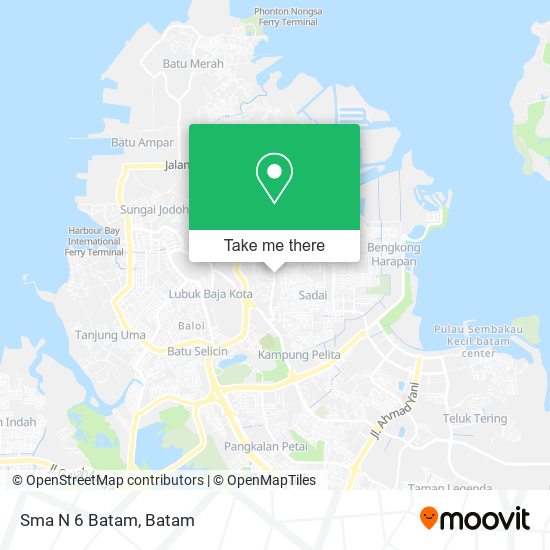 Sma N 6 Batam map