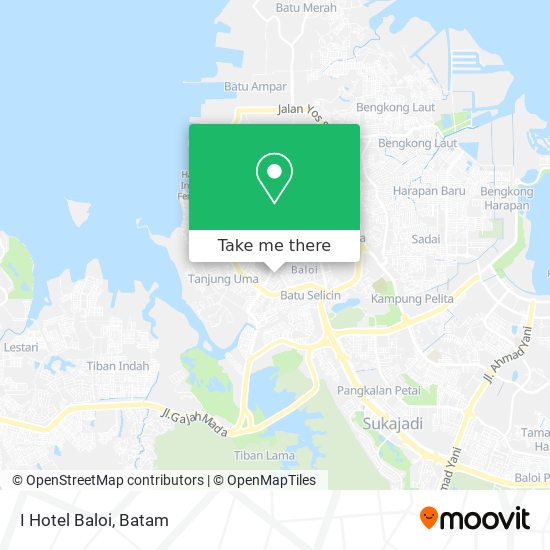 I Hotel Baloi map