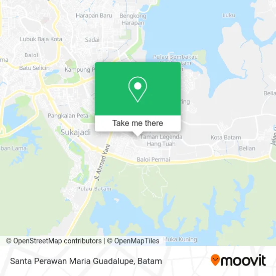 Santa Perawan Maria Guadalupe map