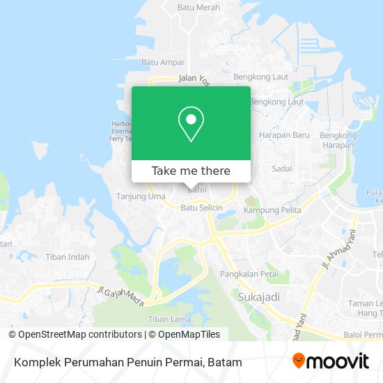 Komplek Perumahan Penuin Permai map