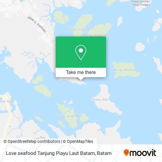 Love seafood Tanjung Piayu Laut Batam map