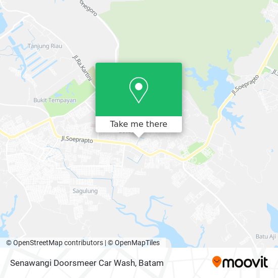 Senawangi Doorsmeer Car Wash map