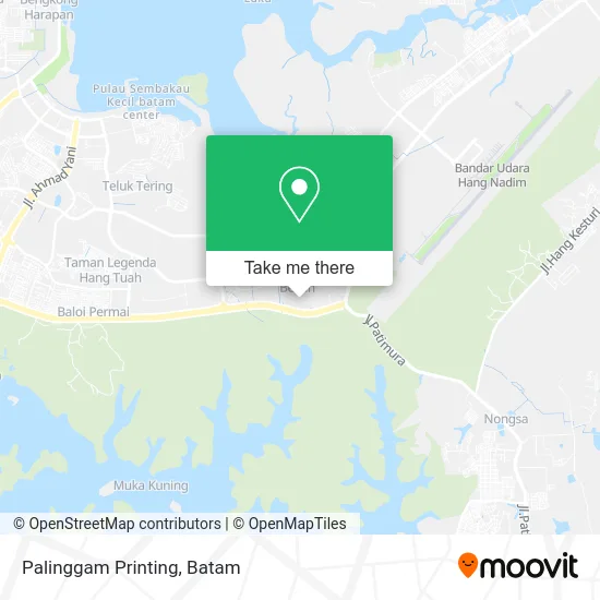 Palinggam Printing map