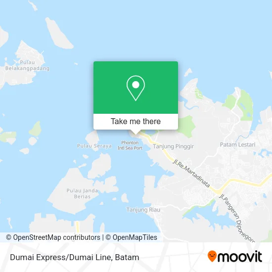 Dumai Express/Dumai Line map