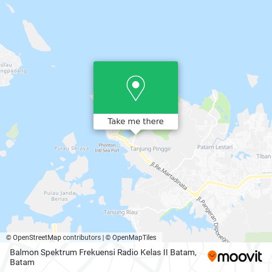 Balmon Spektrum Frekuensi Radio Kelas II Batam map