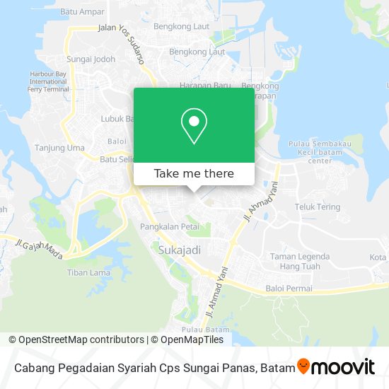 Cabang Pegadaian Syariah Cps Sungai Panas map