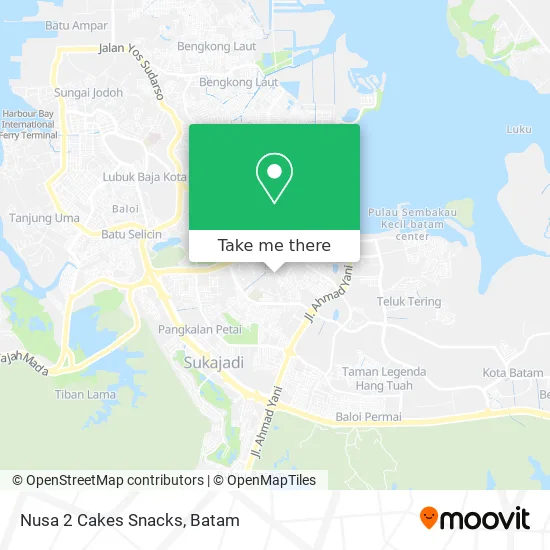 Nusa 2 Cakes Snacks map
