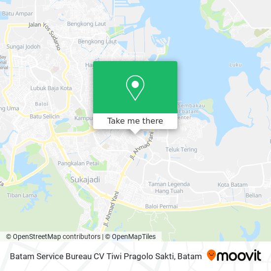 Batam Service Bureau CV Tiwi Pragolo Sakti map