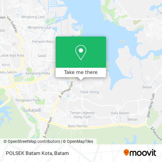 POLSEK Batam Kota map