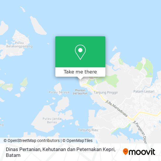 Dinas Pertanian, Kehutanan dan Peternakan Kepri map