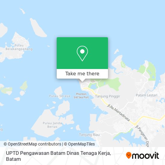 UPTD Pengawasan Batam Dinas Tenaga Kerja map