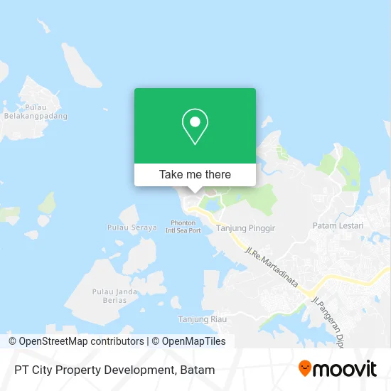 PT City Property Development map