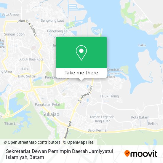 Sekretariat Dewan Pemimpin Daerah Jamiyyatul Islamiyah map