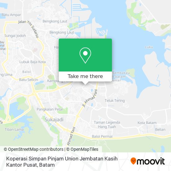 Koperasi Simpan Pinjam Union Jembatan Kasih Kantor Pusat map