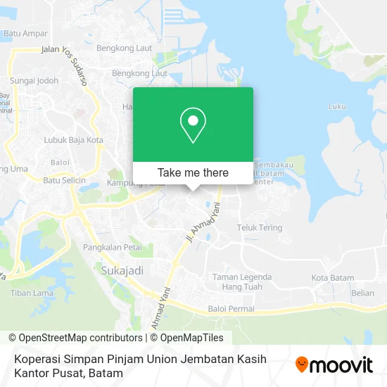 Koperasi Simpan Pinjam Union Jembatan Kasih Kantor Pusat map