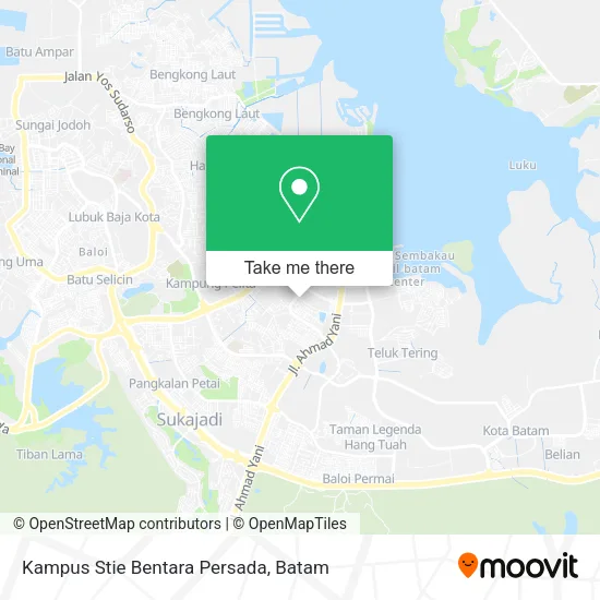 Kampus Stie Bentara Persada map