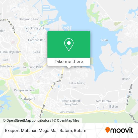 Exsport Matahari Mega Mall Batam map