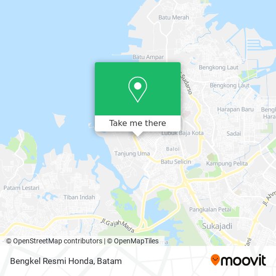 Bengkel Resmi Honda map