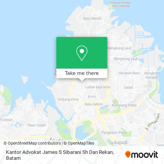 Kantor Advokat James S Sibarani Sh Dan Rekan map