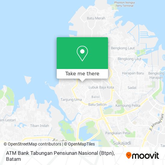 ATM Bank Tabungan Pensiunan Nasional (Btpn) map