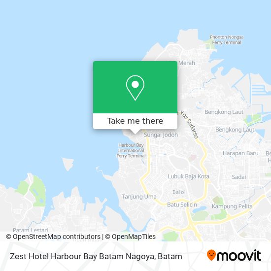 Zest Hotel Harbour Bay Batam Nagoya map
