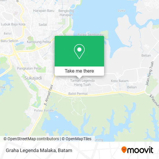 Graha Legenda Malaka map