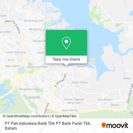 PT Pan Indonesia Bank Tbk PT Bank Panin Tbk map